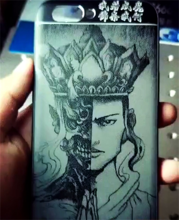 光纤激光打标机打图片 光纤激光打标机打图片