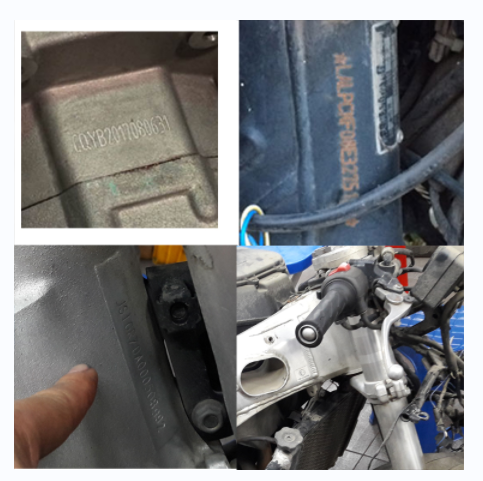 摩托车车架号在哪里,怎么检查摩托车的车架号?  摩托车车架号在哪里,怎么检查摩托车的车架号?