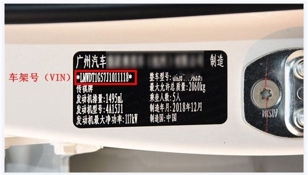 车架号17位字符含义解析 车架号17位字符含义解析